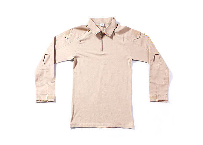 Long Sleeve Khaki Frog Combat Shirt,Tactical T-Shirt,Camo T Shirt Men